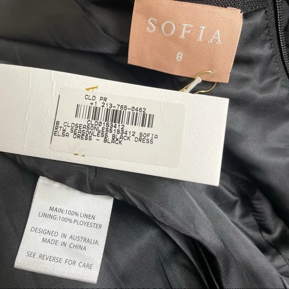 Sofia The Label Elsa Long Sleeve Linen Dress - Picture 14 of 14